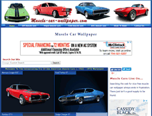 Tablet Screenshot of muscle-car-wallpaper.com
